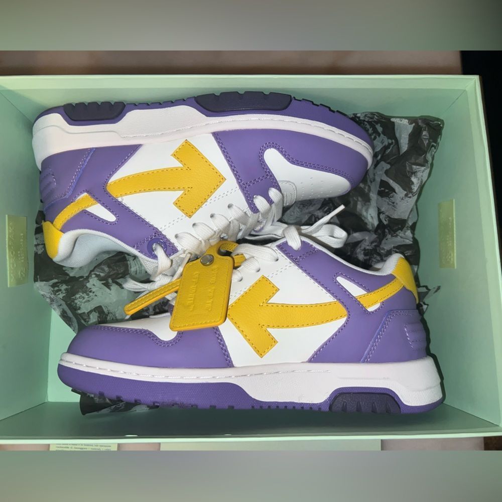 OFF-WHITE™️ OUT OF OFFICE PURPLE YELLOW 37